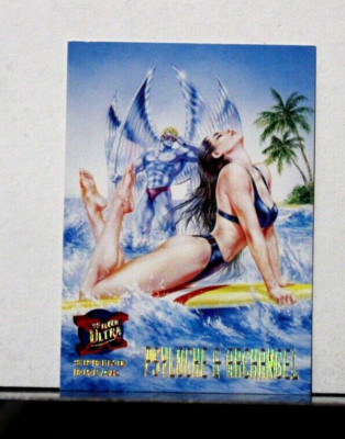 1994 Fleer '95 Ultra Psylocke & Archangel #145 USED Spring Break