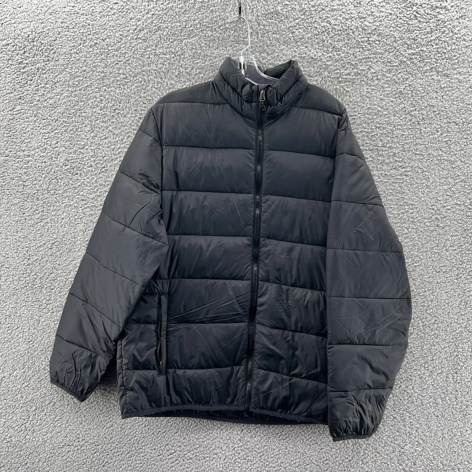 Swiss Tech Puffer Jacket Mens Medium Packable Full Zip Black Hiking Outdoors Cam
Opens in a new wind