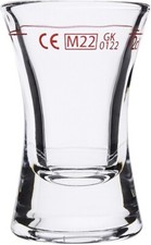 24 Stk. Wachtmeister 2cl, TableRoc Schnapsglas, Stamper,28ml, mit Rotring