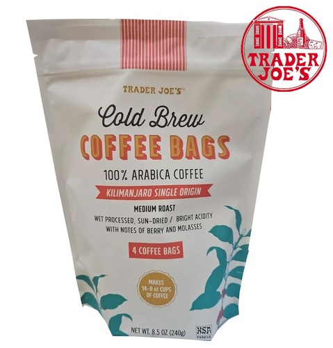 Trader Joe's Cold Brew Coffee Bags 100% Arabica Coffee 8.5 oz Medium Roast - 第 1/2 張圖片
