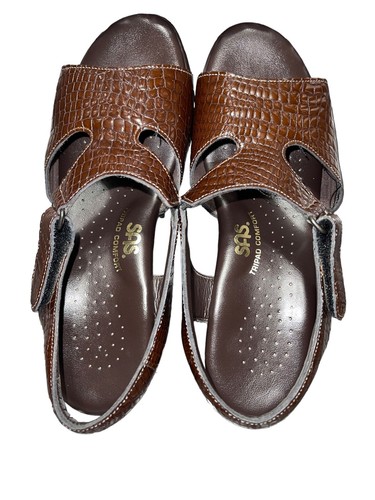SAS TRIPAD COMFORT WOMENS SANDALS BROWN ADJUSTABLE STRAP SIZE 6 - Picture 2 of 5