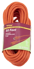 50' Grounded Extension Cord, UL Listed Outdoor Rated, 13Amp