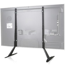 WALI Universal LCD Flat Screen TV Table Top Stand / Base fits 22" to 65" TVS001
