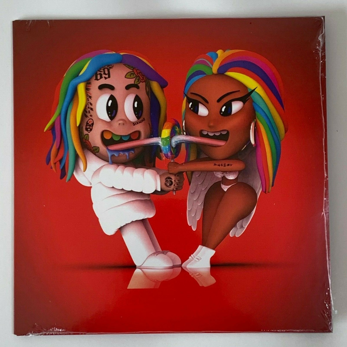 6ix9ine Nicki Minaj Trollz 7 inch Vinyl Limited Yellow Black