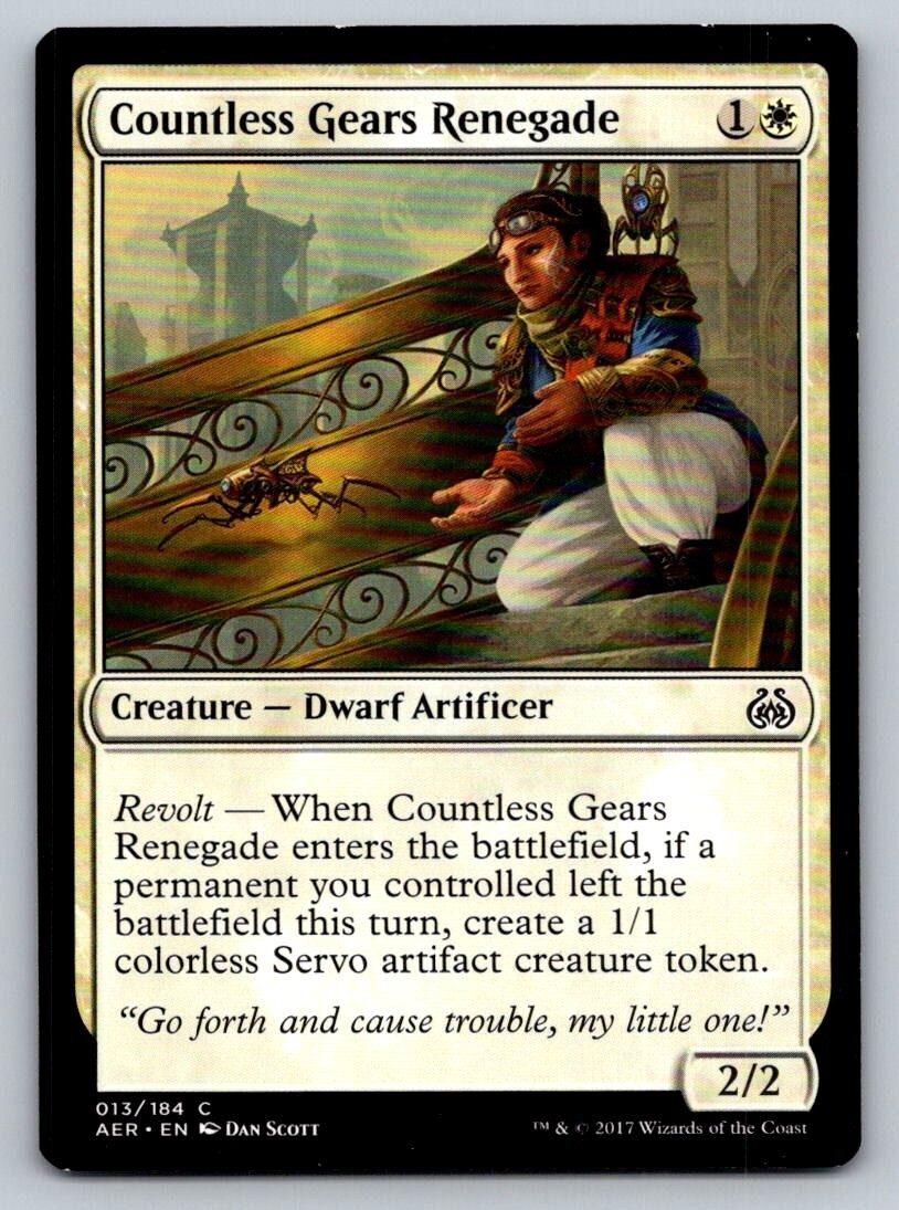 Countless Gears Renegade Aether Revolt Regular # 013/184