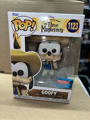 Funko Pop! Disney Die drei Musketiere Goofy #1123 2021 Fall Con Ltd + Protector