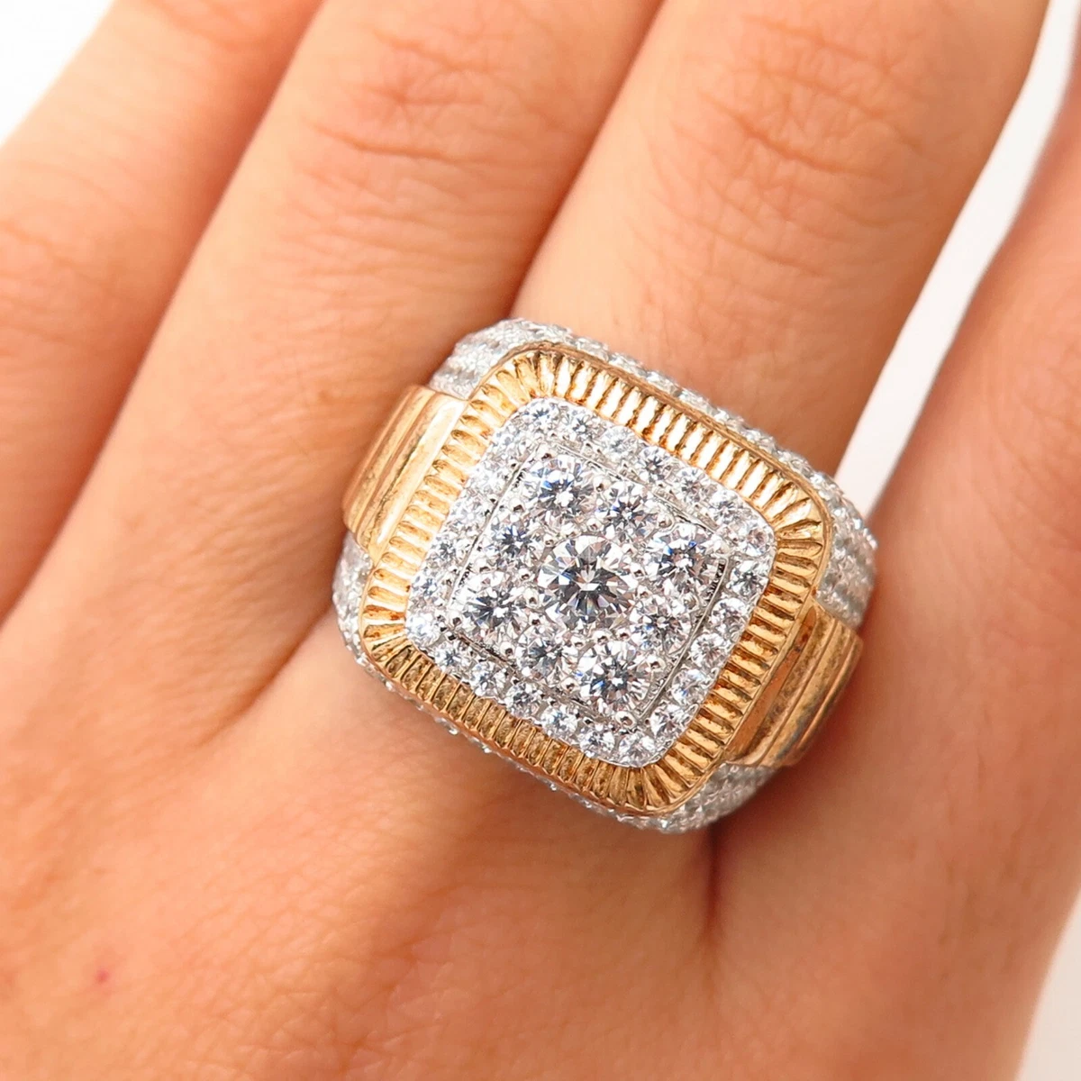 Men's swarovski deals crystal rings