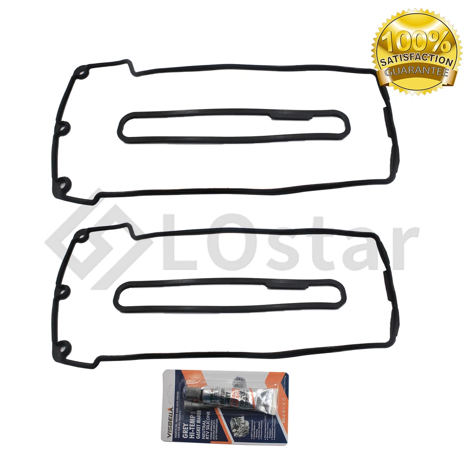 New Left & Right Valve Cover Gasket Set Fits 1999-2003 BMW 540i 740i 740iL X5 Foto 2 de 4