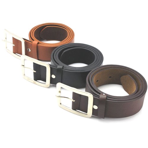Womens Leather Buckle Belts Casual Ladies For Dress Jeans Waist Strap Waistband - Picture 3 of 16
