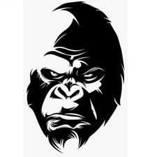 Gorilla Sticker King Kong Decal Car Truck Window Laptop Bumper Die Cut