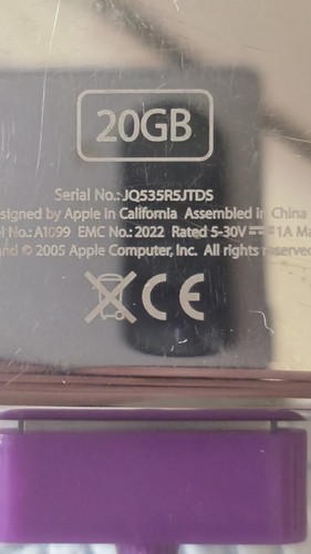 Apple iPod A1099 Clásico 4ta Generación 20GB Blanco - Imagen 15 de 20