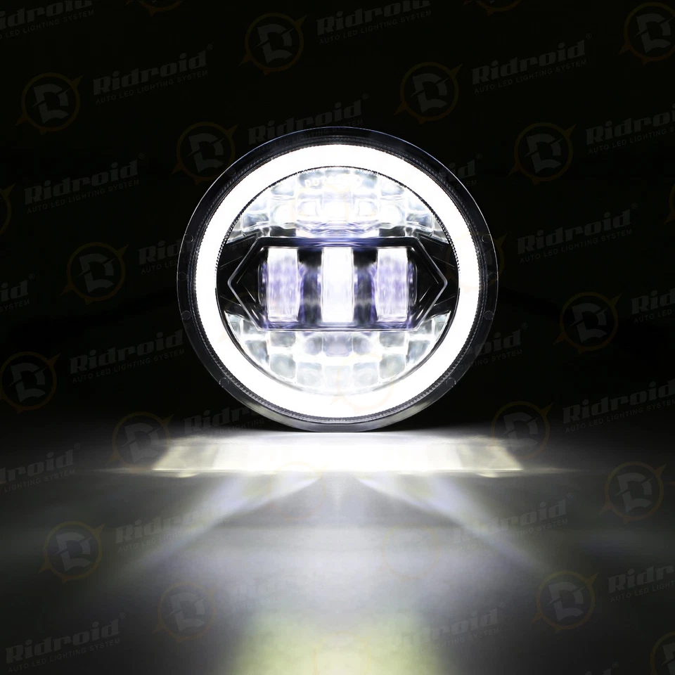 Faros LED 4 piezas 5-3/4" 5,75" alto/bajo DRL para Lincoln Continental 1958-1979 NUEVO Foto 3 de 4