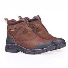 Caldene Zip Yard Boot Brown