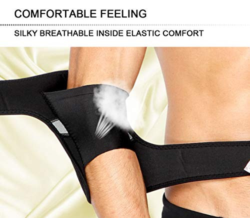 Attelle coude thermo-compressive anti-épicondylite pour stabilisation des tendons