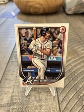 2025 Bowman #98 Matt Olson Atlanta Braves Base Paper Baseball Card MLB. B9