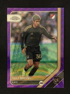 2026 Topps MLS Chrome David Martinez Purple Wave Refractor /75 LAFC