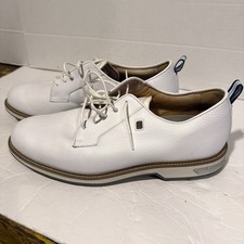 Footjoy Dryjoys Premiere Series 54394 White Golf Shoes Mens Size 11 XW