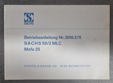 Betriebsanleitung Sachs 50/2 MLC Motor Hercules Mofa 25 Handbuch