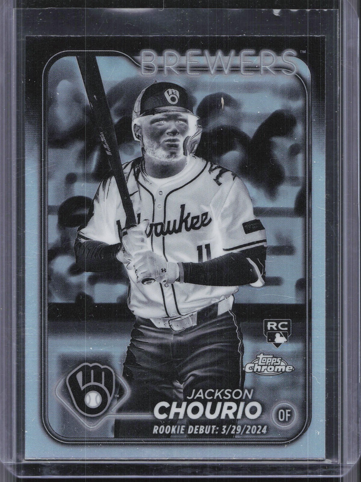2024 Topps Chrome Update #USC30 Jackson Chourio Negative Refractors