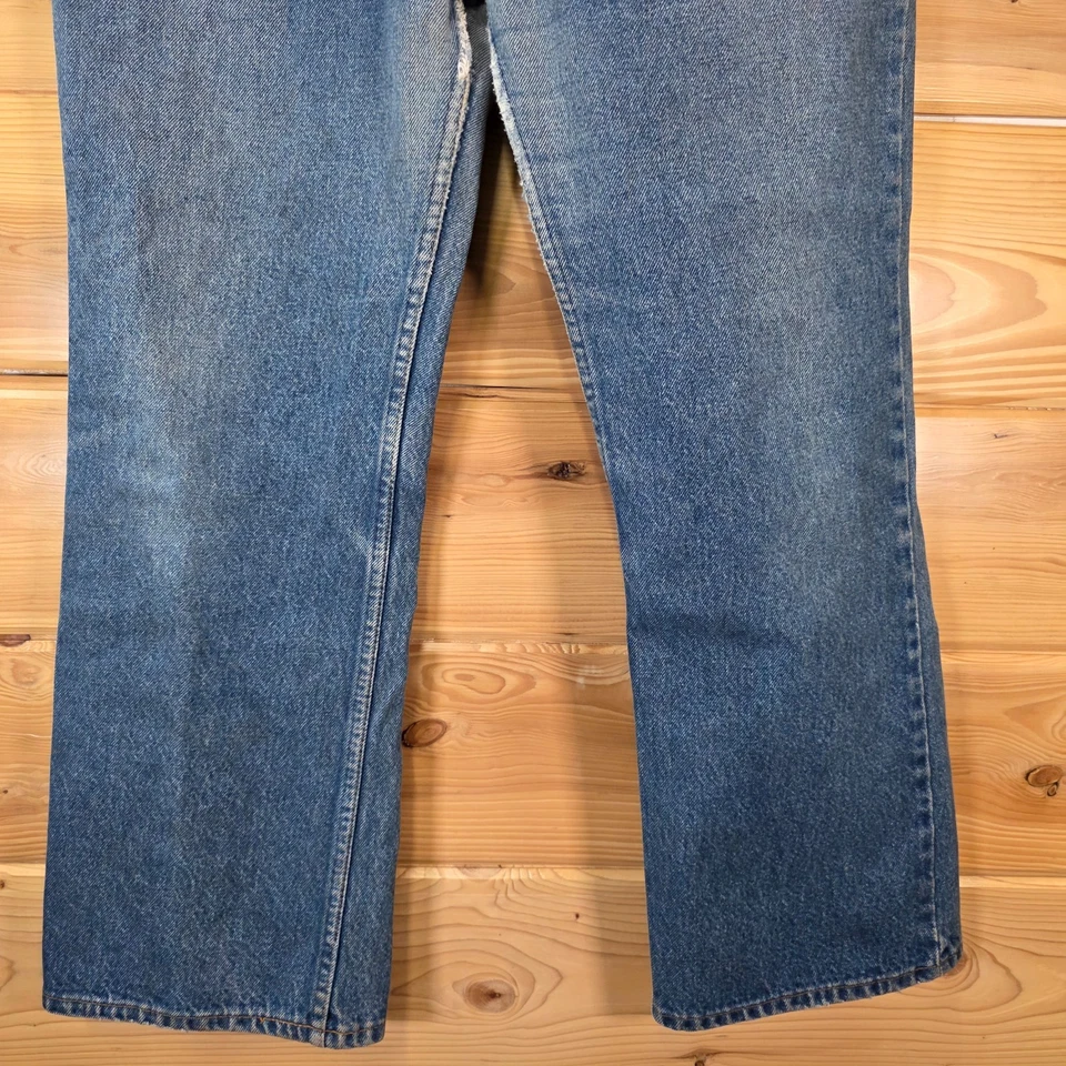 Jeans Levis 541 de Colección Años 80 Pestaña Naranja Adulto 34X28 Mancha de Distress Foto 3 de 4