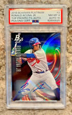 2018 Bowman Platinum Ronald Acuna Jr Auto Prospect RC ROOKIE  DNA certified