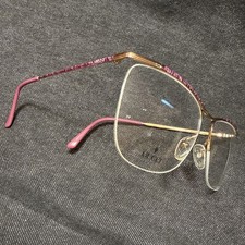 New NOS Vintage GUCCI GLASSES GG 2259 Purple Pink Mauve 90s Oversized Frame 58