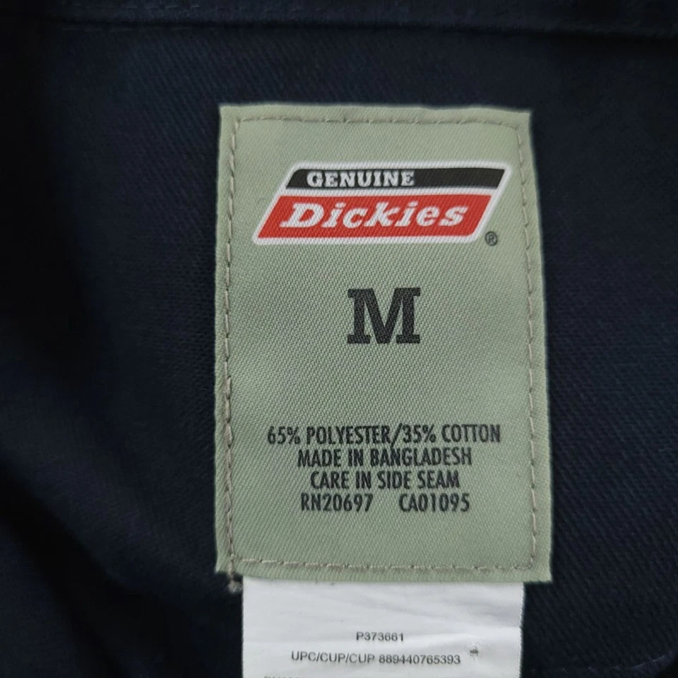 Mono Dickies para Hombres Mediano Azul Marino Sarga Manga Larga Utilidad Bolsillo Ropa de Trabajo Foto 4 de 4