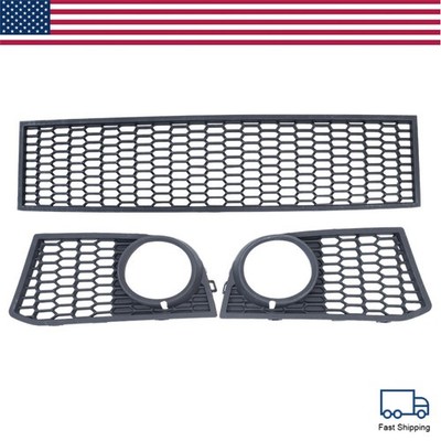 Left Right Center For BMW 5 (F10 / F11) M Package 2011-13 Front Bumper Grill SET