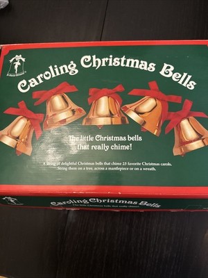 VTG Ye Merrie Minstrel Caroling Christmas Bells Plays 25 Songs 12v dc WORKS