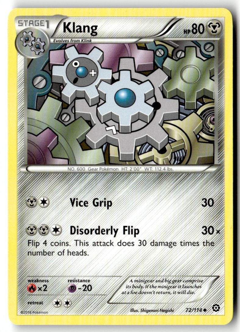 Pokemon TCG Klang 72/114 Normal XY - Steam Siege