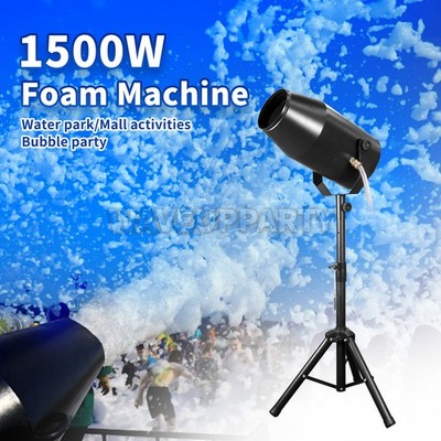 PAIDUN 1500W Moving Head Foam Machine Swimming Pool Garden Park Birthday Party