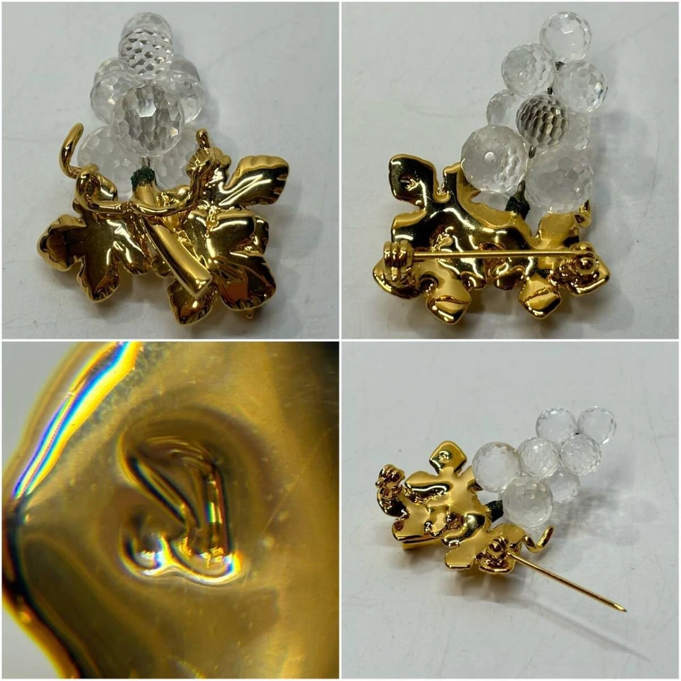 SWAROVSKI CRISTAL FLOR UVA VID EN CAJA Y REGALO 🎁 LISTO HECHO EN AUSTRIA Foto 3 de 4