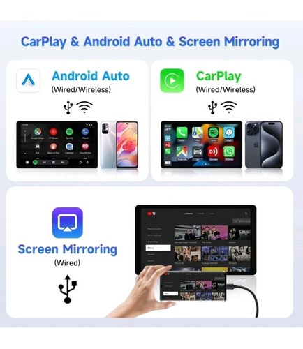 CarlinKit 5.0 Adapter Wired to Wireless CarPlay & Android CPC200-CCPA- Black - Picture 6 of 7