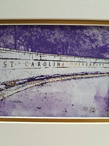 East Carolina University Photo With Golden Accents