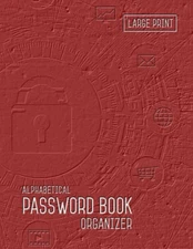 Password Book Organizer Alphabetical: 8.5 X 11 Password Notebook with Tabs Print