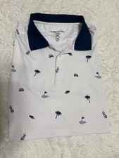 Kenneth Cole Golf Printed Polo Shirt Men's Size 2XL UPF Stretch Wicking