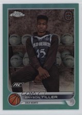 2022 Topps Chrome OTE Overtime Elite Aqua Refractor /199 Bryson Tiller #81 0b6c