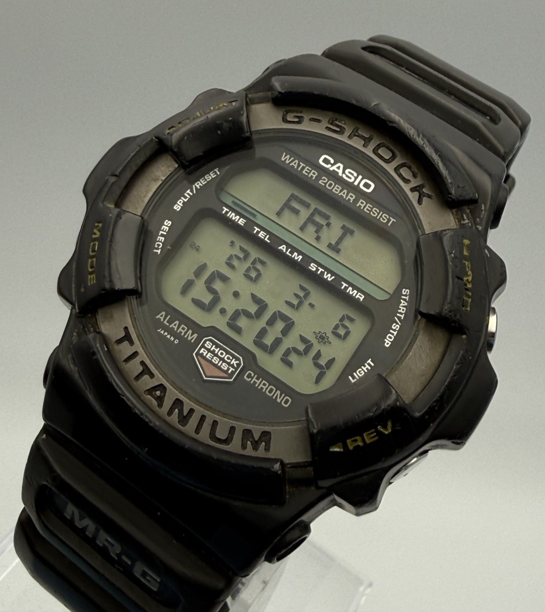 Casio G-Shock MRG-1 Men's Vintage Titanium Digital Watch w/Bezel
