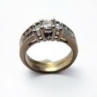 50%  OFF Diamond Engagement Ring Women’s Princess Cut Diamonds 14K White Gold  — photo 2