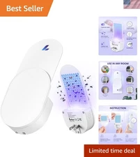Compact Plug-In Fly Catcher with Night Light - Ultimate Indoor Insect Solution