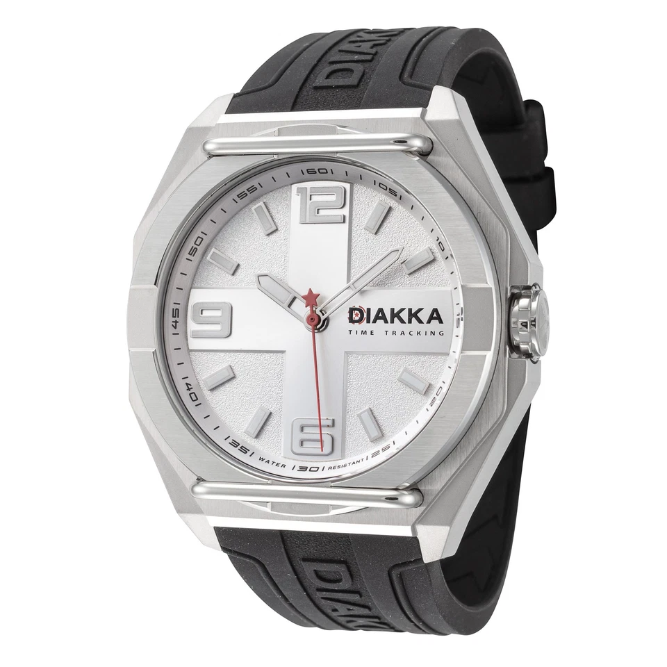 Diakka Men's D1645-SS-SS The Vice 45mm Quartz Watch