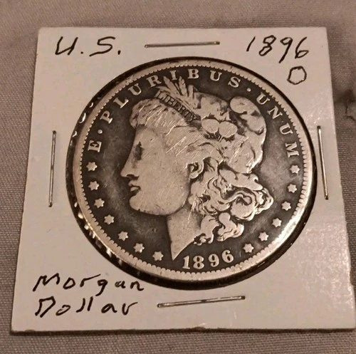 1896-O Morgan Silver Dollar In Fine Condition With Patina. New Orleans Mint