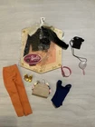 Vintage Barbie Accessories Lot Excellent ~ 1960's phone mirror belt doll sweater
