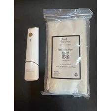 Chef Preserve Compact Food Vacuum Sealer, Portable Food Sealer W/ BagsTested