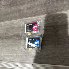 2 Pack GENUINE Epson 99 Cyan Magenta Ink Cartridges New