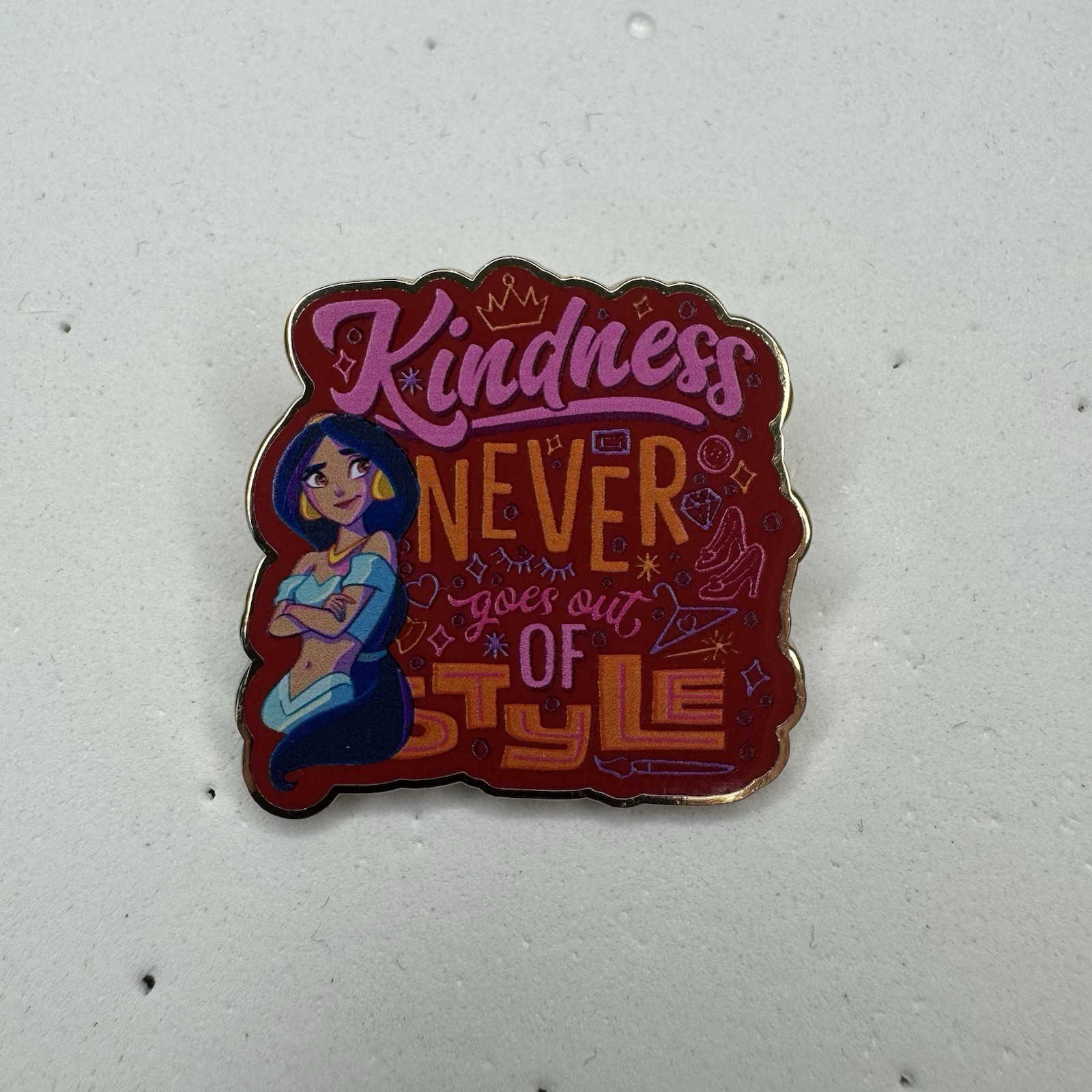 Disney Jasmine Princess Quote Kindness Never Goes Out Of Style Pin 2022 Aladdin