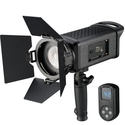Lámpara LED Fresnel portátil BRESSER SP-60 de 60 W con control remoto