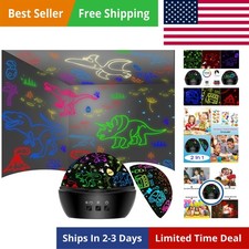 Dinosaur Night Light Toys for 3-8 Old Boys,2 in 1 Dino Projection for 2-10 ...