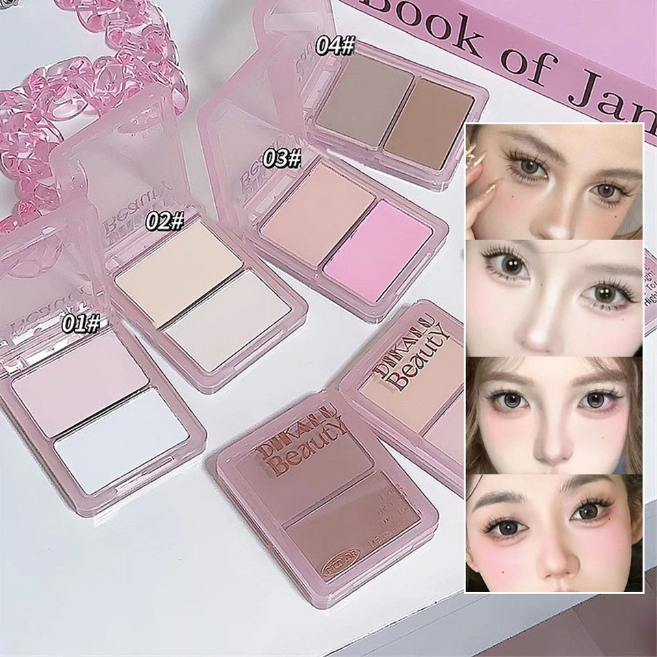 Skin Brighten Matte Face Contouring Highlight Powder Contour Glow Makeup Beauty。 - Image 2 of 4