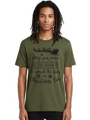 Christmas-Eve Mens Graphic Tee, 100% Cotton, Casual Summer Wear
